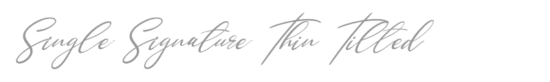Single Signature